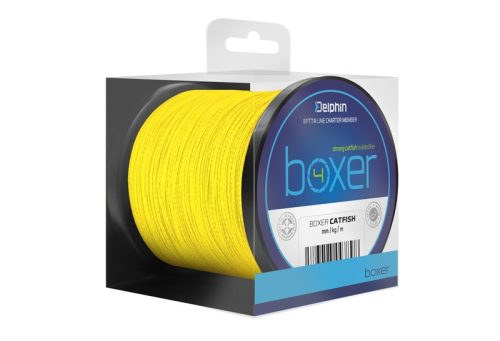 Delphin Boxer 4 szálas fluo sárga 0,70mm 62,80kg 250m fonott zsinór