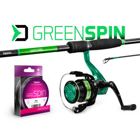 Delphin GreenSPIN pergetőszett 180cm/30g + 2T + 0,22mm