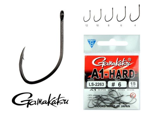 Gamakatsu A1-Hard LS-2263 12-es horog 15db/cs