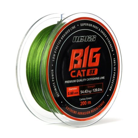 Nevis Big Cat 0,8mm/86,18kg/200m fonott harcsázó zsinór