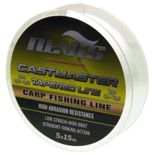 Nevis Castmaster Tapered Line 5x15m 0.23-0.57mm