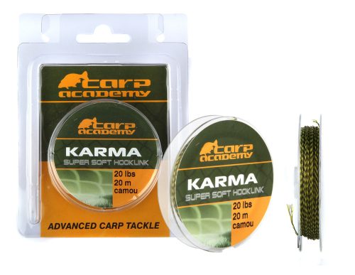 Carp Academy Karma Super soft Hooklin 20m 25lb Camo