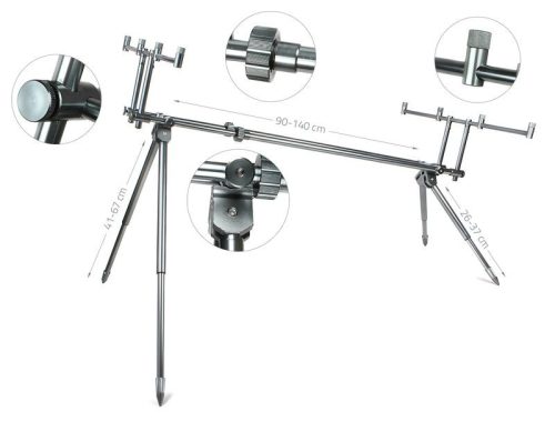 Carp Academy Alcatraz Rod Pod (szürke)