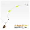 Nevis Powercat micro U-float harcsázó úszó sárga 1,5g 2 db/cs