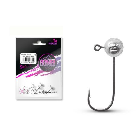 Micro jig fej Delphin Bomb! / 5db (horogméret: 4, súly: 3g)