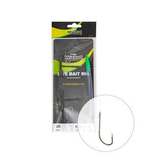   Wizard Live baitRig tirolifás rablóhalas szerelék, Light 20 g, 2 db 2-es horog, 0,30 mm - 13 kg