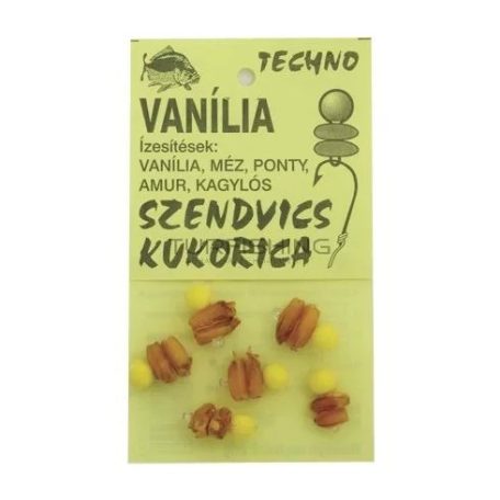 Techno szendvics kukorica vanília 6db/csomag