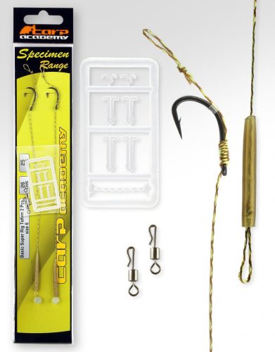 Carp Academy Basic Super Rig Teflon 2-es méret 2db/cs