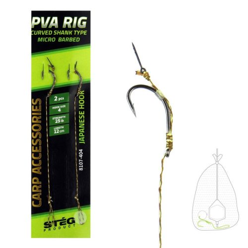 Stég Product PVA előke horogtüskével 12cm 4-es 2db/cs