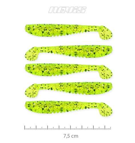 Nevis Impulse Shad gumihal 10cm/4db/cs (Poppy Green)