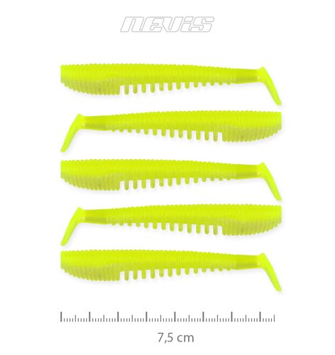 Nevis Impulse Shad 7.5cm 5db/cs (Flash Lemonade)