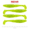 Reiva Zander Power Shad 10cm 4db/cs (Poppy Green)