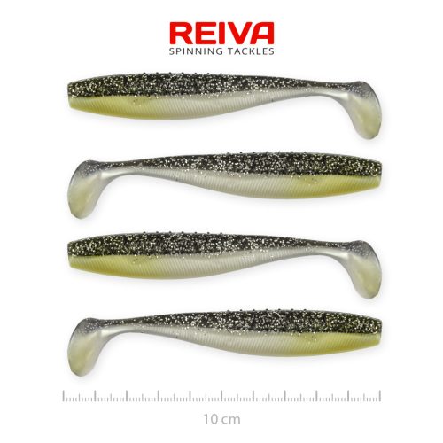 Reiva Flat Minnow shad 10cm 4db/cs (Moonshine Bleak)