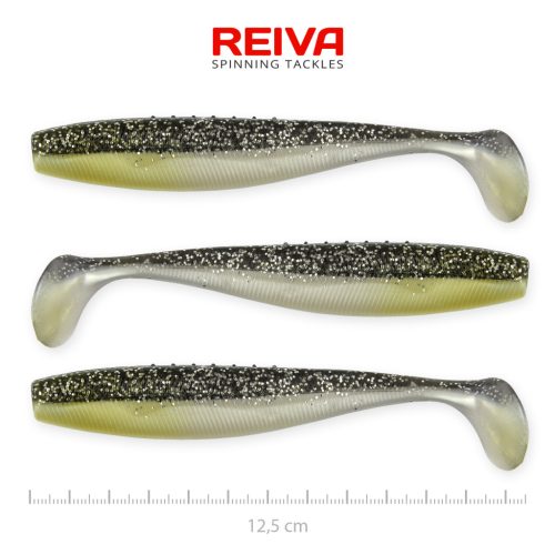 Reiva Flat Minnow shad 12,5cm 3db/cs (Moonshine Bleak)