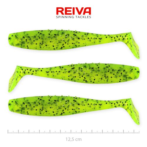 Reiva Flat Minnow shad 12,5cm 3db/cs (Poppy Green)