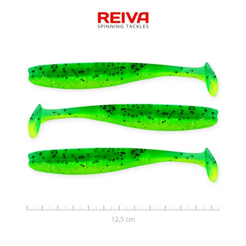 Reiva Flash Shad 12.5cm 3db/cs (Poison Green)