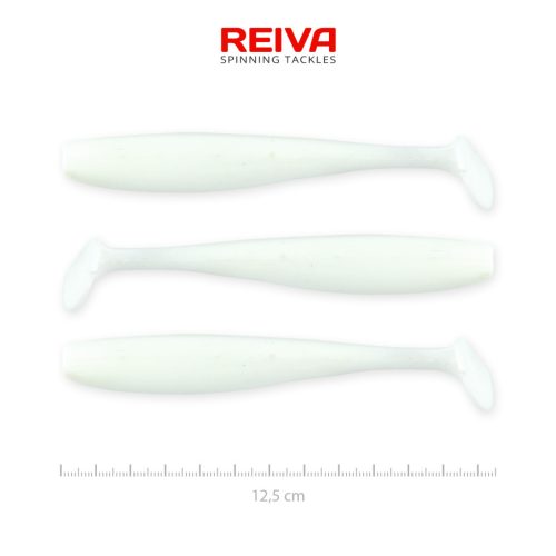 Reiva Flash Shad 12.5cm 3db/cs (Classic White)