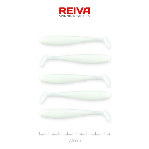 Reiva Flash Shad 7.5cm 5db/cs (Classic White)