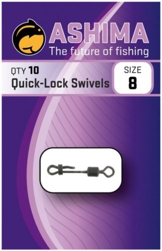 Ashima Quick-lock Swivels Size 8 - gyorskapocs 8-as méret