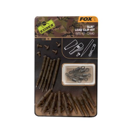 Fox Edges Camo Slik lead clip kit size 10 x 5