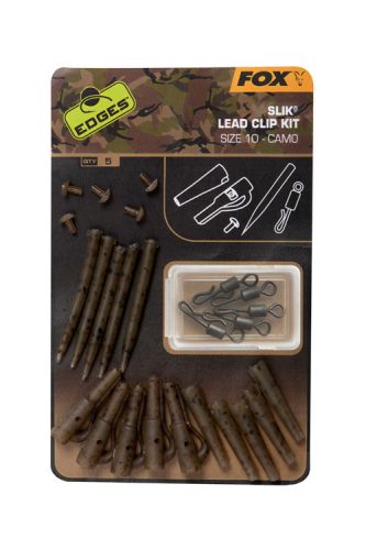 Fox Edges Camo Slik lead clip kit size 10 x 5