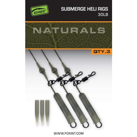 Fox Naturals Submerged Heli Rigs 30lb x 3