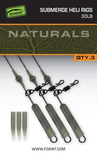 Fox Naturals Submerged Heli Rigs 30lb x 3