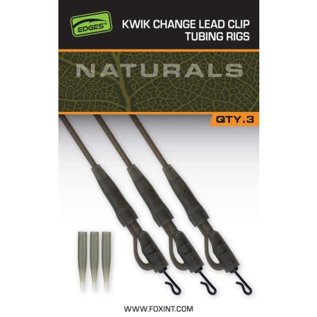 Fox Edges Kwik Change lead clip Tubing Rigs