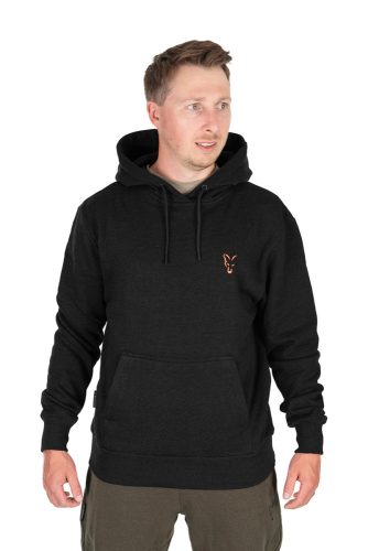 Fox Collection Hoody - fekete/narancs kapucnis pulóver