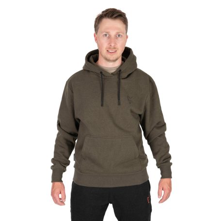 Fox Collection Hoody Green/Black kapucnis pulóver L