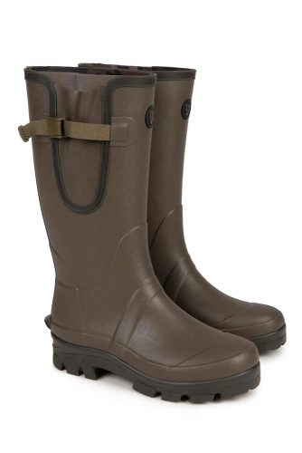 Fox Neoprene lined Camo/Khaki Rubber Boot - bélelt gumicsizma 46