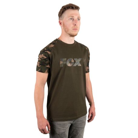 Fox camo/khaki póló