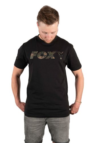 Fox Black / Camo print T - M