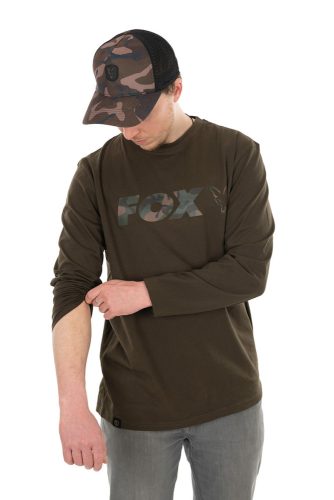 Fox Long Sleeve Khaki/Camo T-Shirt - hosszú ujjú póló LS-S