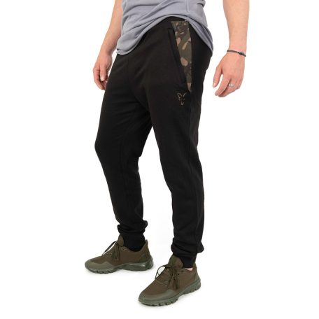 Fox LW Black/Camo Print Jogger - vékony, fekete melegítőnadrág  2XL