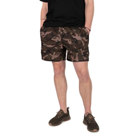 Fox Black / Camo LW Swim Shorts- terepszínű úszó rövidnadrág XL