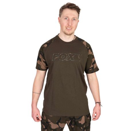 Fox khaki/camo póló 3XL