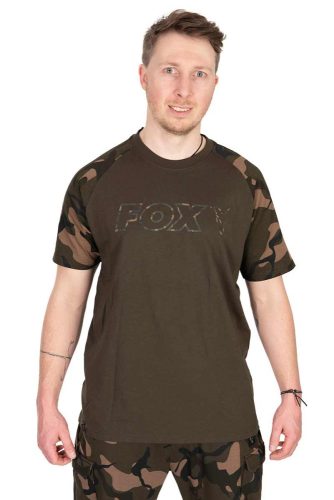 Fox khaki/camo póló 3XL