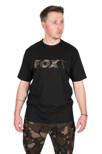 Fox Black / Camo Logo póló XL