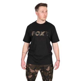 Fox Black / Camo Logo póló M