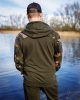 Fox LW Khaki / Camo Split Zip Hoody - könnyű cipzáras felső