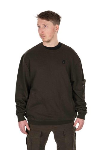 Fox LW Khaki Jumper pulóver XL