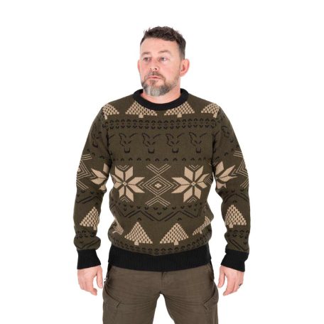 Fox Festive jumper pulóver S