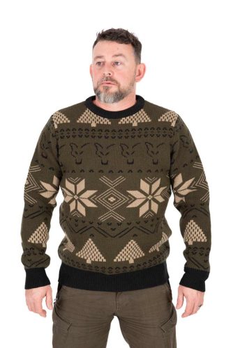 Fox Festive jumper pulóver M