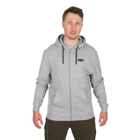 Spomb Grey Hoodie full Zip - cipzáras szürke pulóver XL