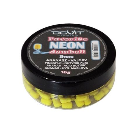 Dovit Favorite Dumbell Neon -ananász/vajsav 5mm/15g