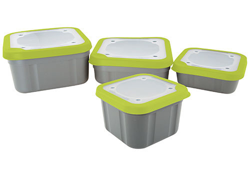 Matrix 3.3pt Grey/Lime Bait Box Solid Top