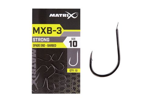 Matrix MXB-3 lapkás erős szakállas horog 16-es