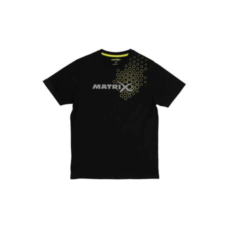 Matrix Hex Print T-shirt Black S