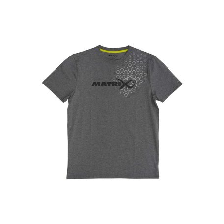 Matrix Hex Print T-Shirt Grey S